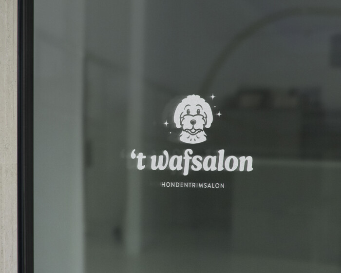 T Wafsalon raamsticker